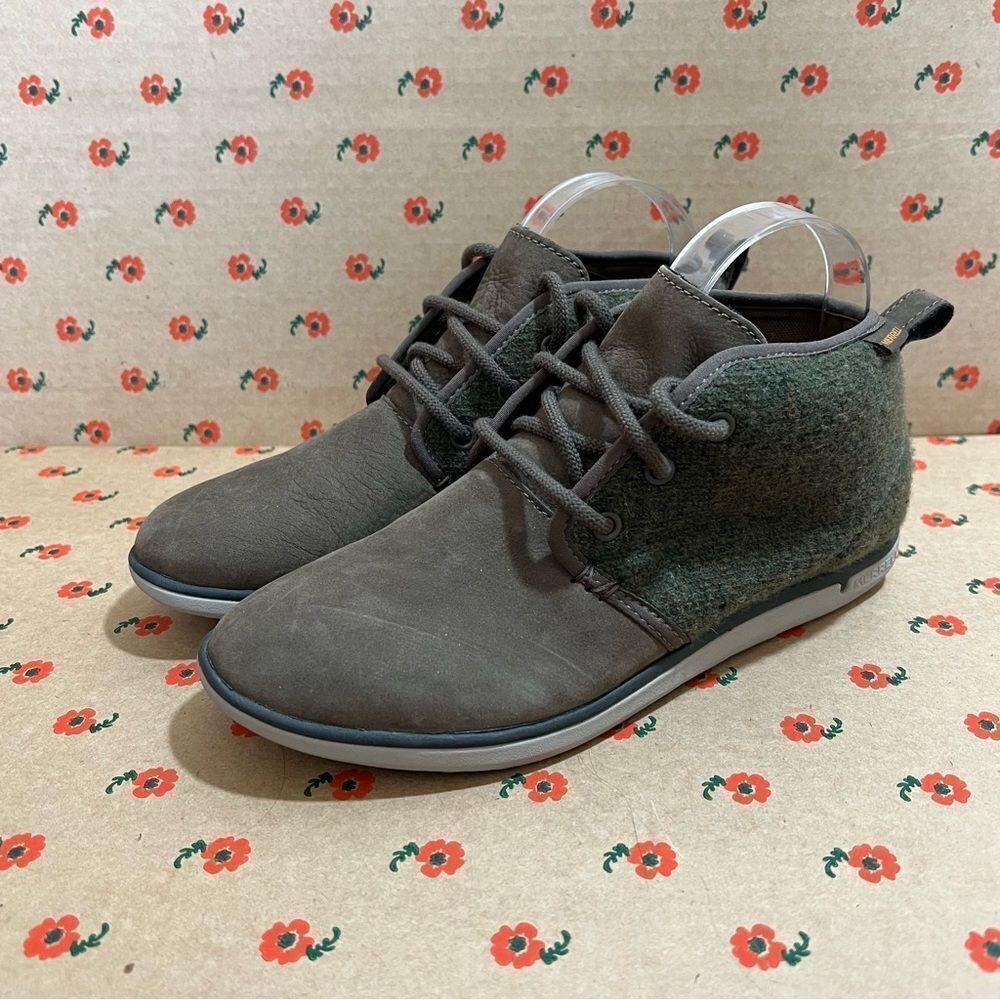 Merrell Brown and Green Lace Up Boots